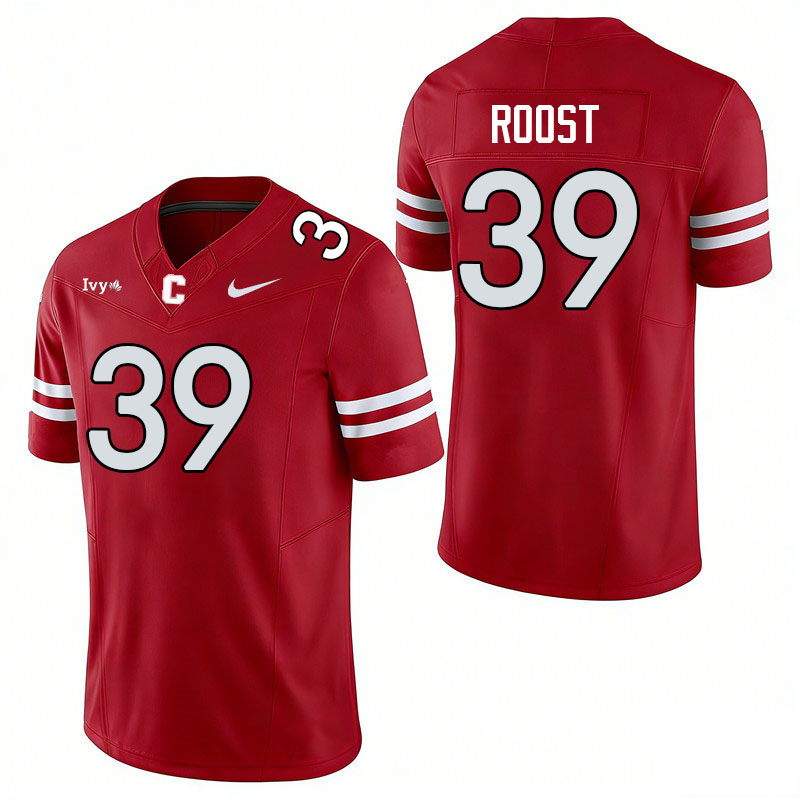 Cornell Big Red #39 Jonathan Roost College Football Jerseys,Uniforms Stitched-Red